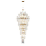 Crystorama Hayes 24" Wide Aged Brass Large Crystal Chandelier
