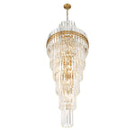 Crystorama Hayes 24" Wide Aged Brass Large Crystal Chandelier