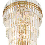 Crystorama Hayes 24" Wide Aged Brass Large Crystal Chandelier