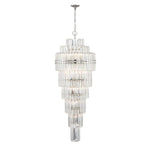 Crystorama Hayes 24" Wide Polished Nickel Large Crystal Chandelier