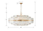 Crystorama Hayes 40 1/2" Wide Aged Brass 32-Light Chandelier