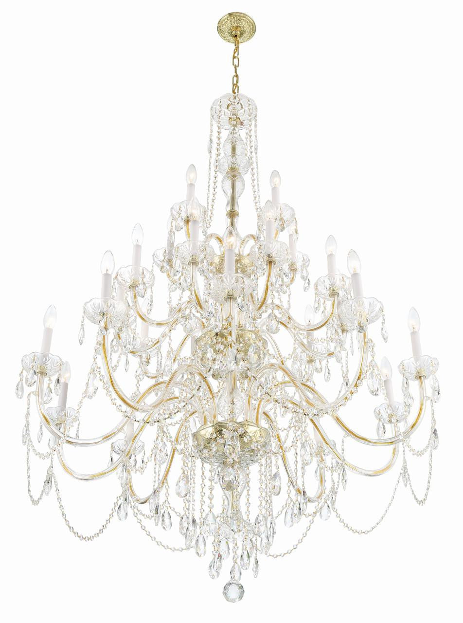 Traditional 25 Light Crystal Chandelier