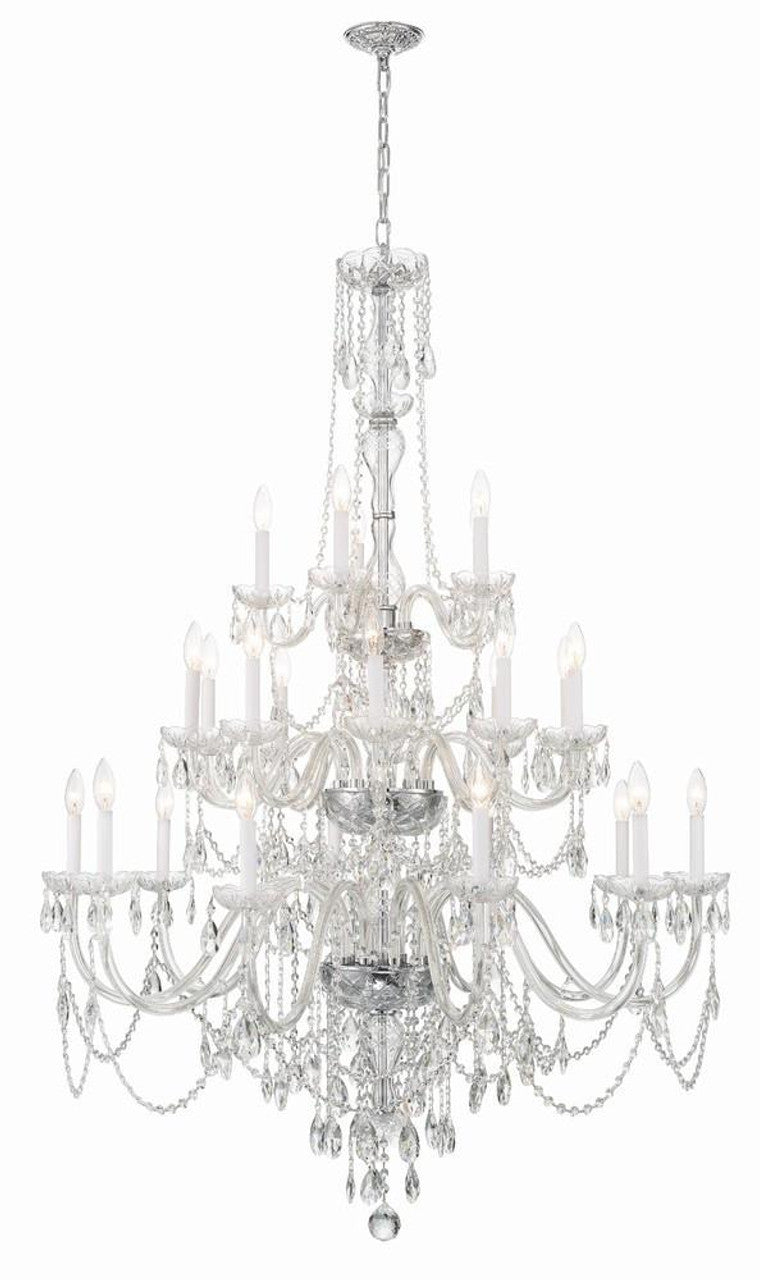 Traditional 25 Light Crystal Chandelier
