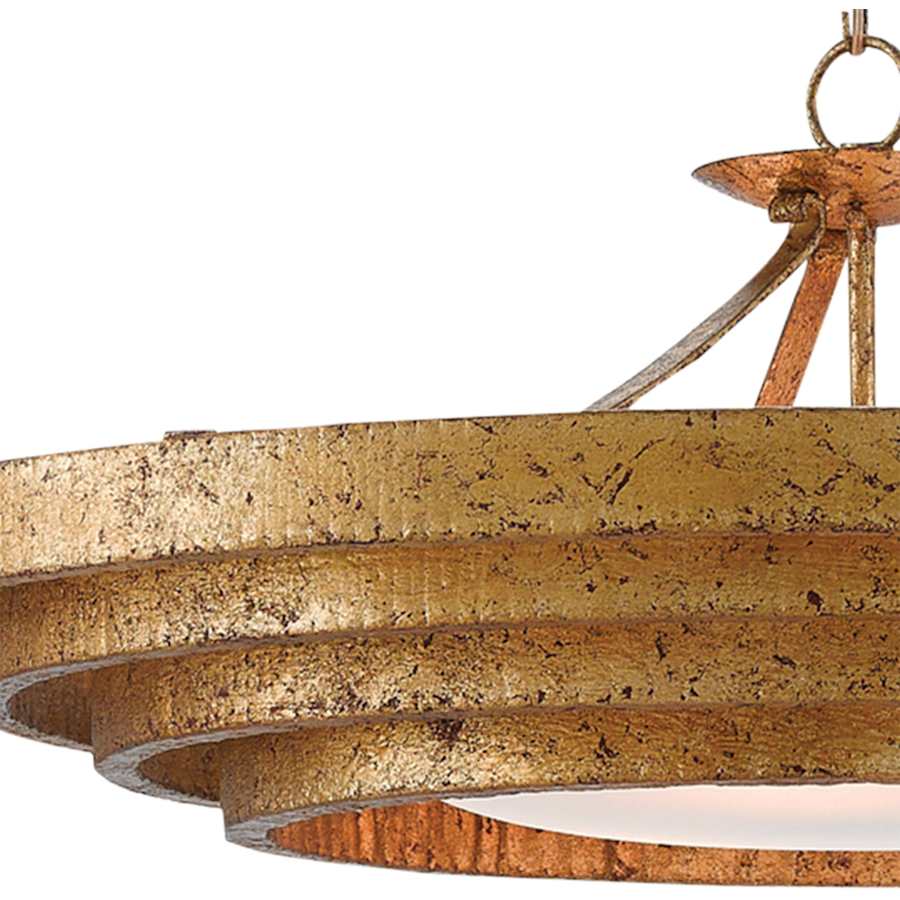 Belle 3 Light 36" Wide Wrought Iron Pendant with Glass Shade