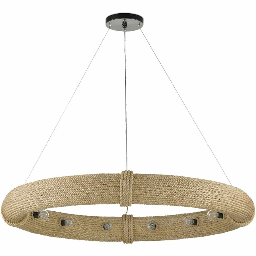Portmeirion 12 Light 50" Wide Wrought Iron Ring Chandelier
