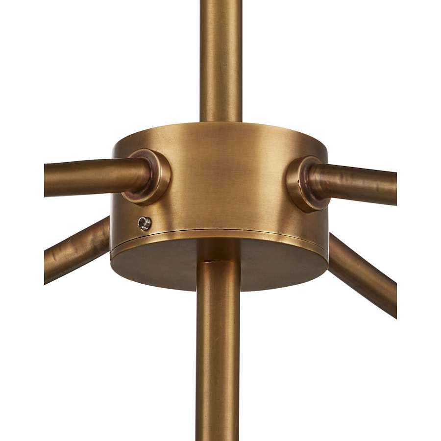 Alithea 5 Light 45" Wide Semi-Flush Ceiling Fixture with Floral Shades