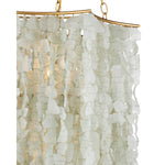 Verre de Mer 6 Light 24" Wide Wrought Iron Chandelier