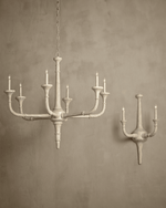 Antibes Medium White Chandelier