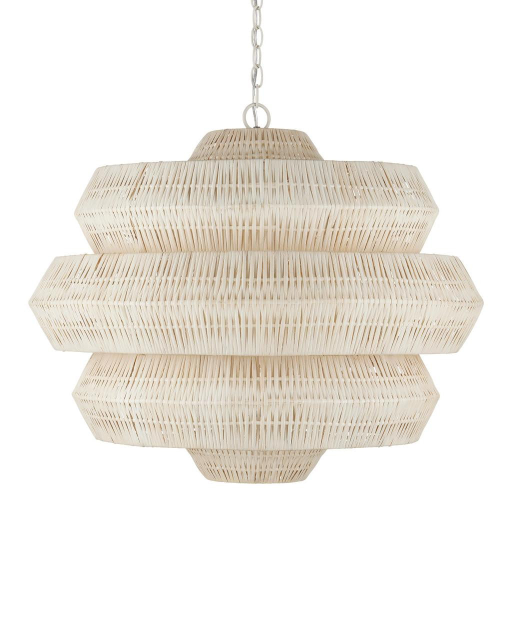 Antibes Medium White Chandelier