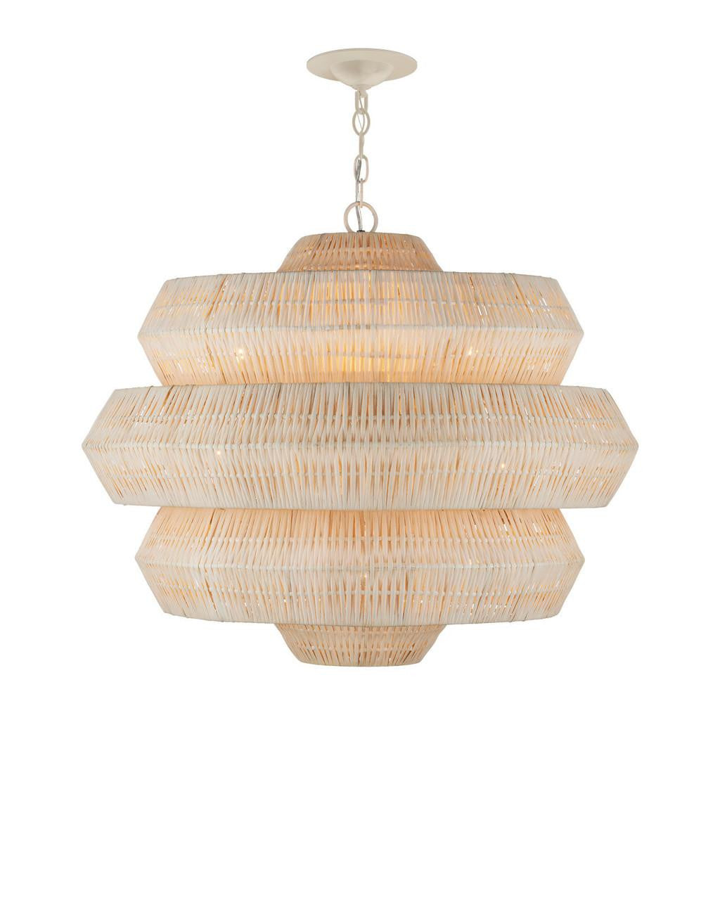 Antibes Medium White Chandelier