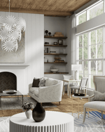 Bismarkia Large White Chandelier