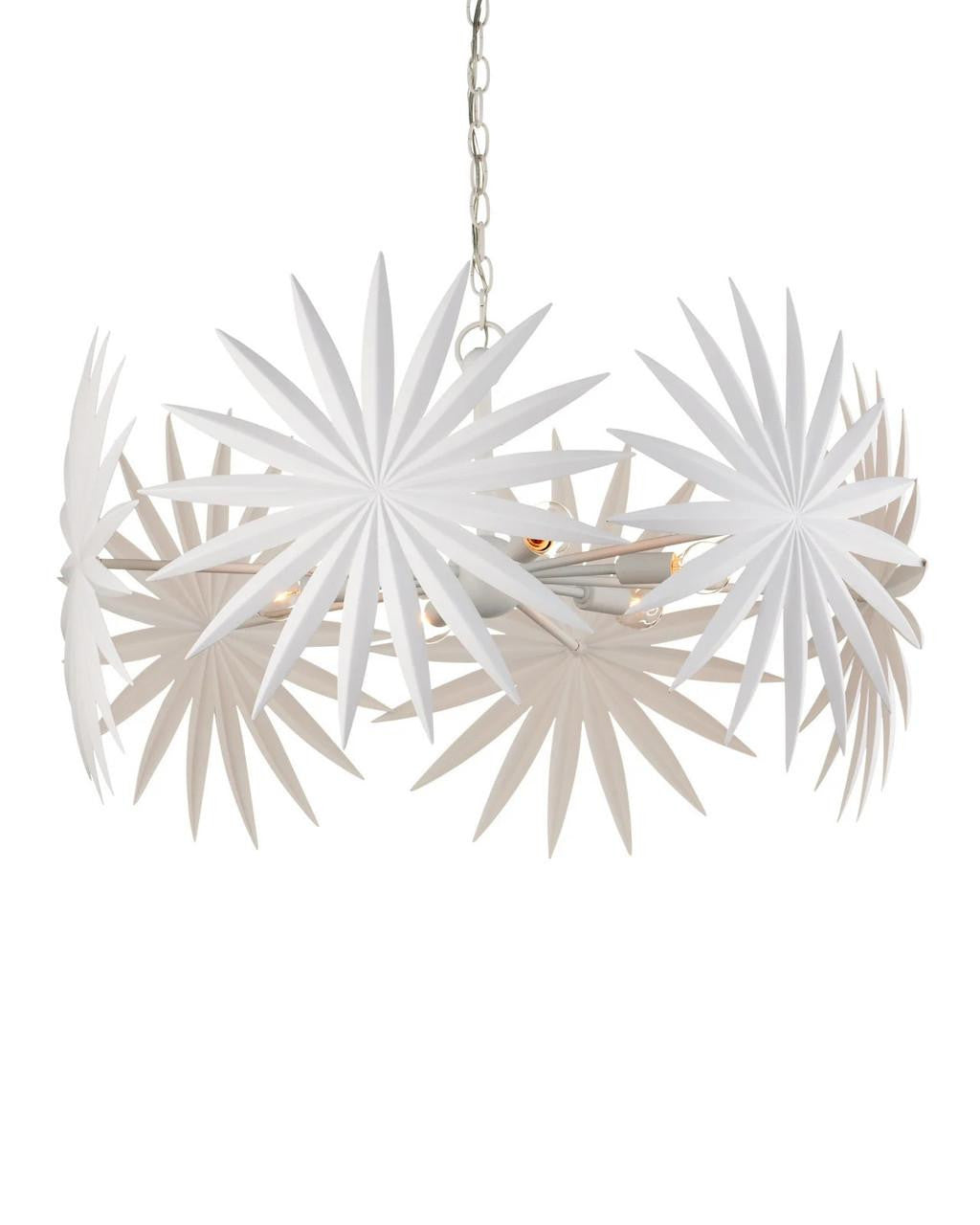 Bismarkia Small White Chandelier