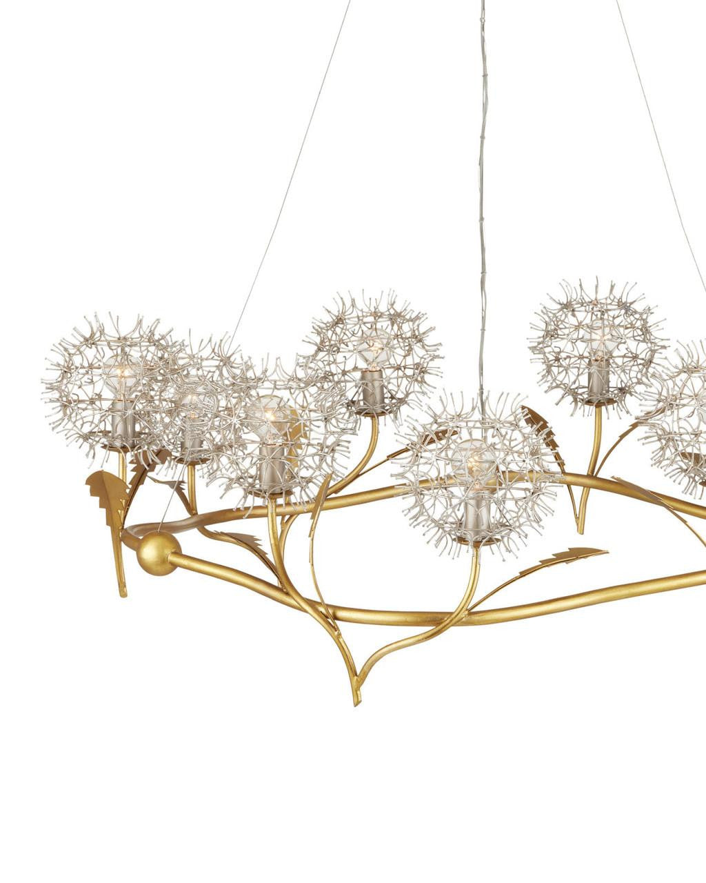 Dandelion Silver & Gold Chandelier