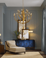 Menefee Large Gold Chandelier