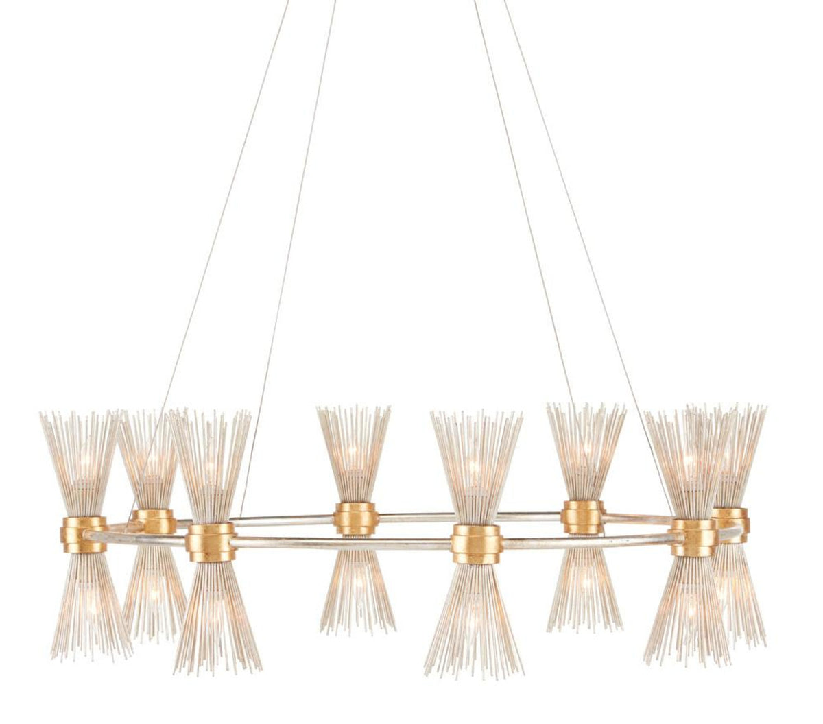Novatude Gold & Silver Chandelier