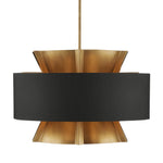Oxenwood Brass & Black Chandelier