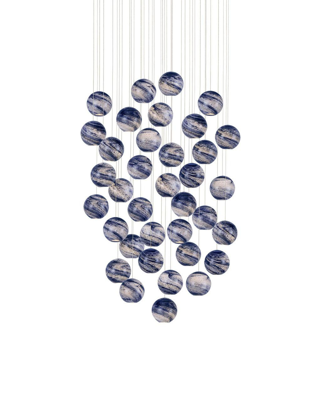 Quill Pendant, 1-Lights, LED, Modern Brass, 45.3"W (135005-LED-STND-86 5NFNU5)