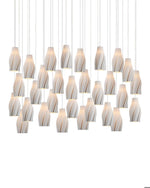 Posh 15-Light Linear Multi-Drop Pendant