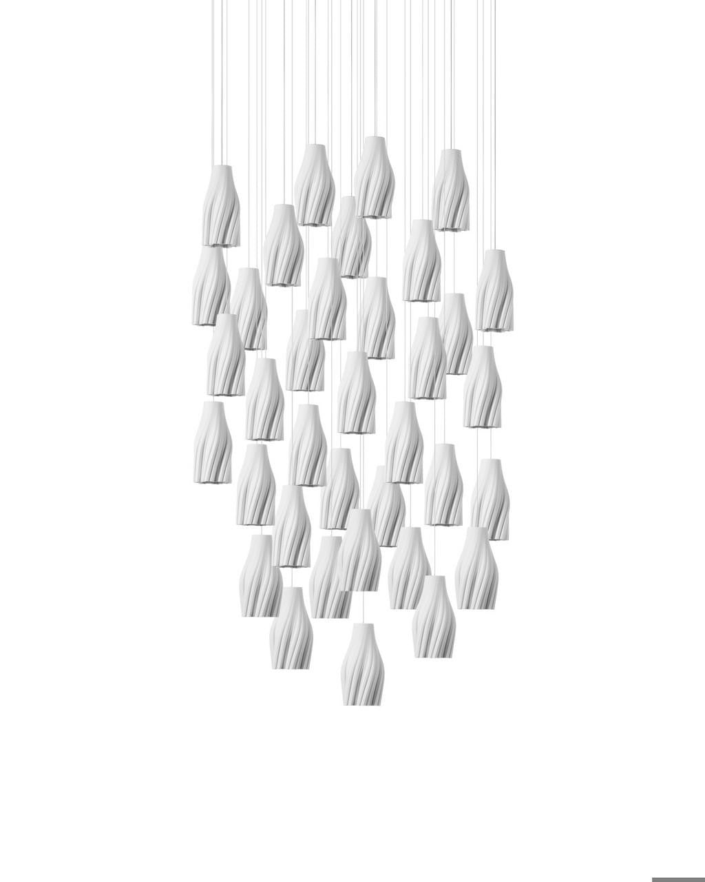 Posh 30-Light Linear Multi-Drop Pendant