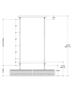 Woodbine Chestnut Rectangular Chandelier