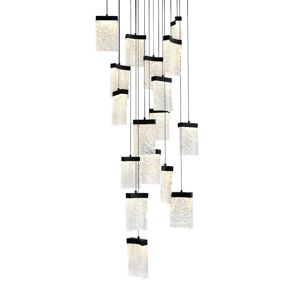 CWI Lighting - 1587P24-17-101 - Lava - 190W LED Chandelier-12 Inches Tall and 24 Inches Wide
