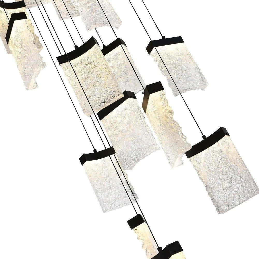 CWI Lighting - 1587P24-17-101 - Lava - 190W LED Chandelier-12 Inches Tall and 24 Inches Wide