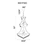 CWI Lighting - 8001P30C - 32 Light Chandelier with Chrome Finish