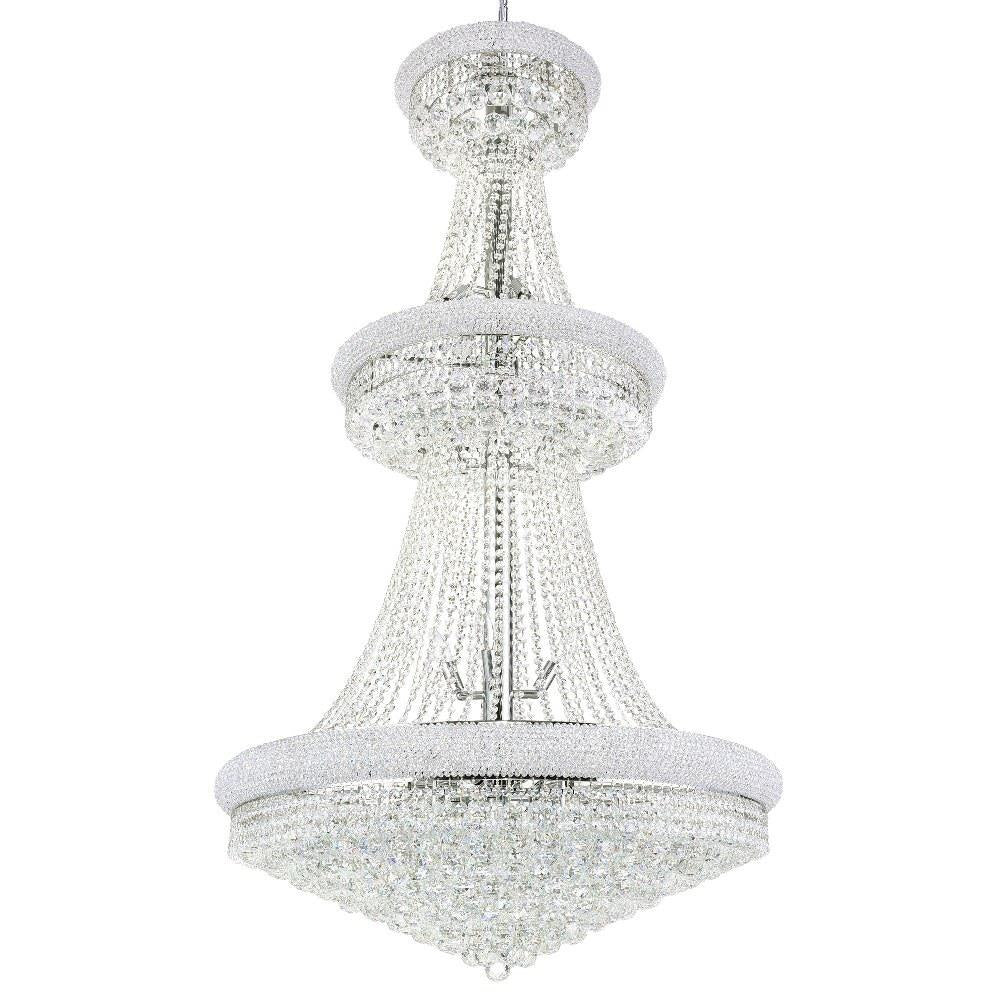 CWI Lighting - 8001P36C - 34 Light Chandelier with Chrome Finish
