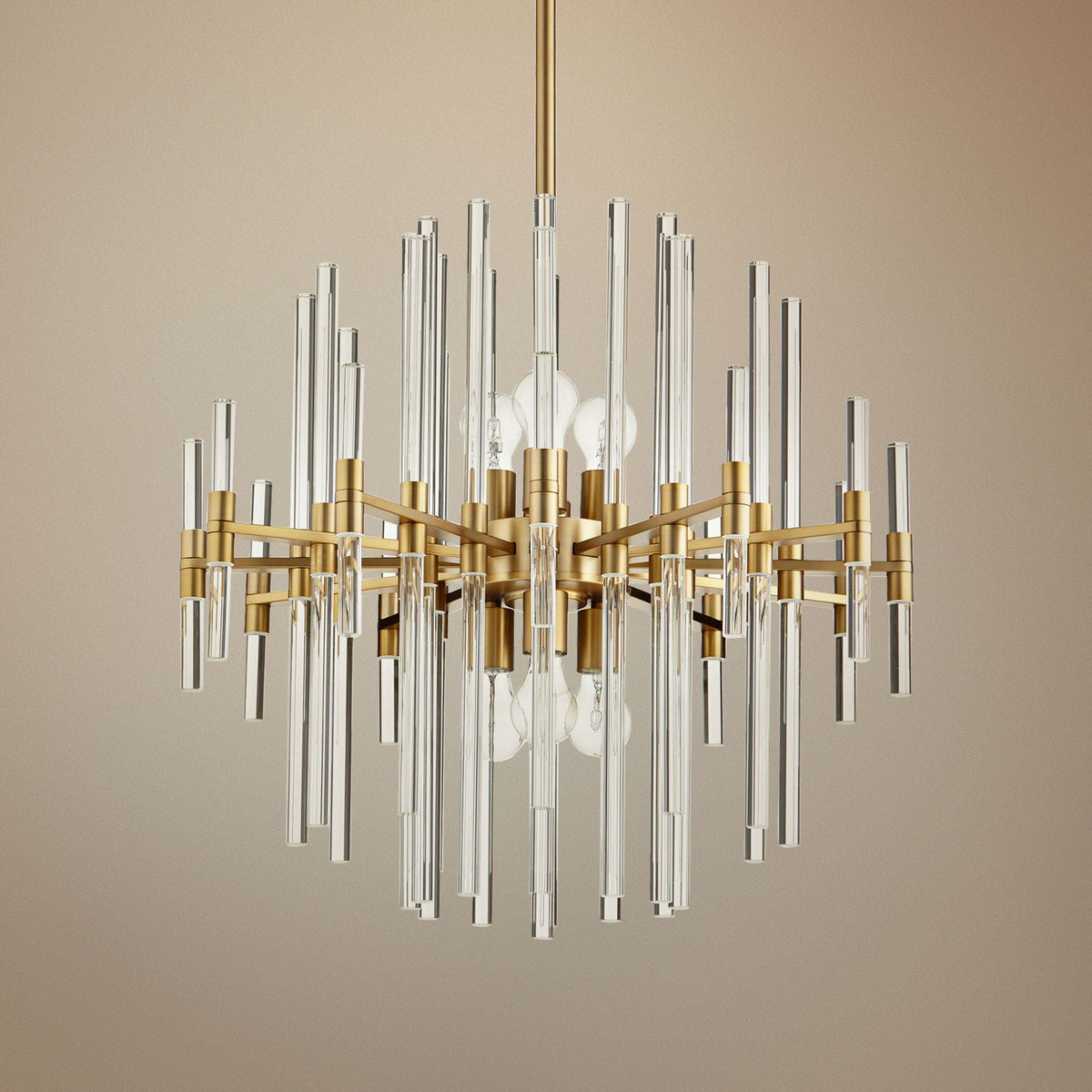 Cyan Design Quebec 26 1/4" Wide Aged Brass 6-Light Pendant