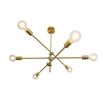 Modern Sputnik Chandelier 6 Bulbs