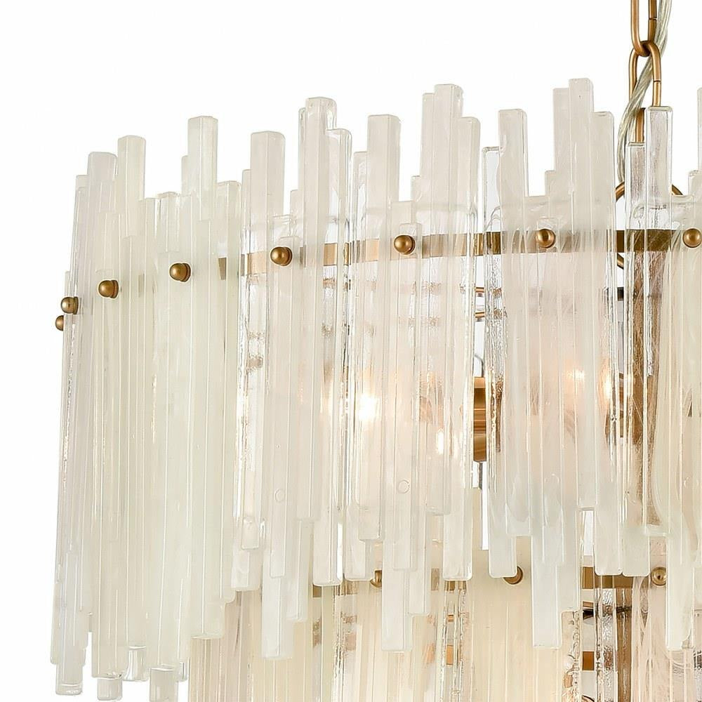 Bailey Street Home - 2499-BEL-4346914 - Glam Luxe Traditional Eighteen Light Chandelier in Aged Brass Finish
