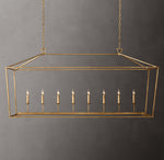 19th C. English Openwork Rectangular Chandelier 72"