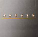 Boule De Cristal Smoke Glass Linear Chandelier 60"
