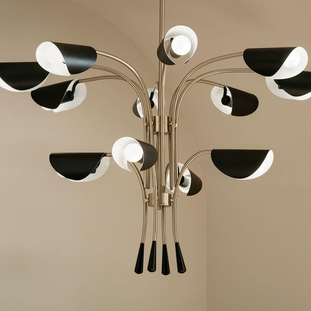 Kichler Lighting - 52561CPZBK - Arcus - 12 Light Chandelier-29 Inches Tall and 46.25 Inches Wide