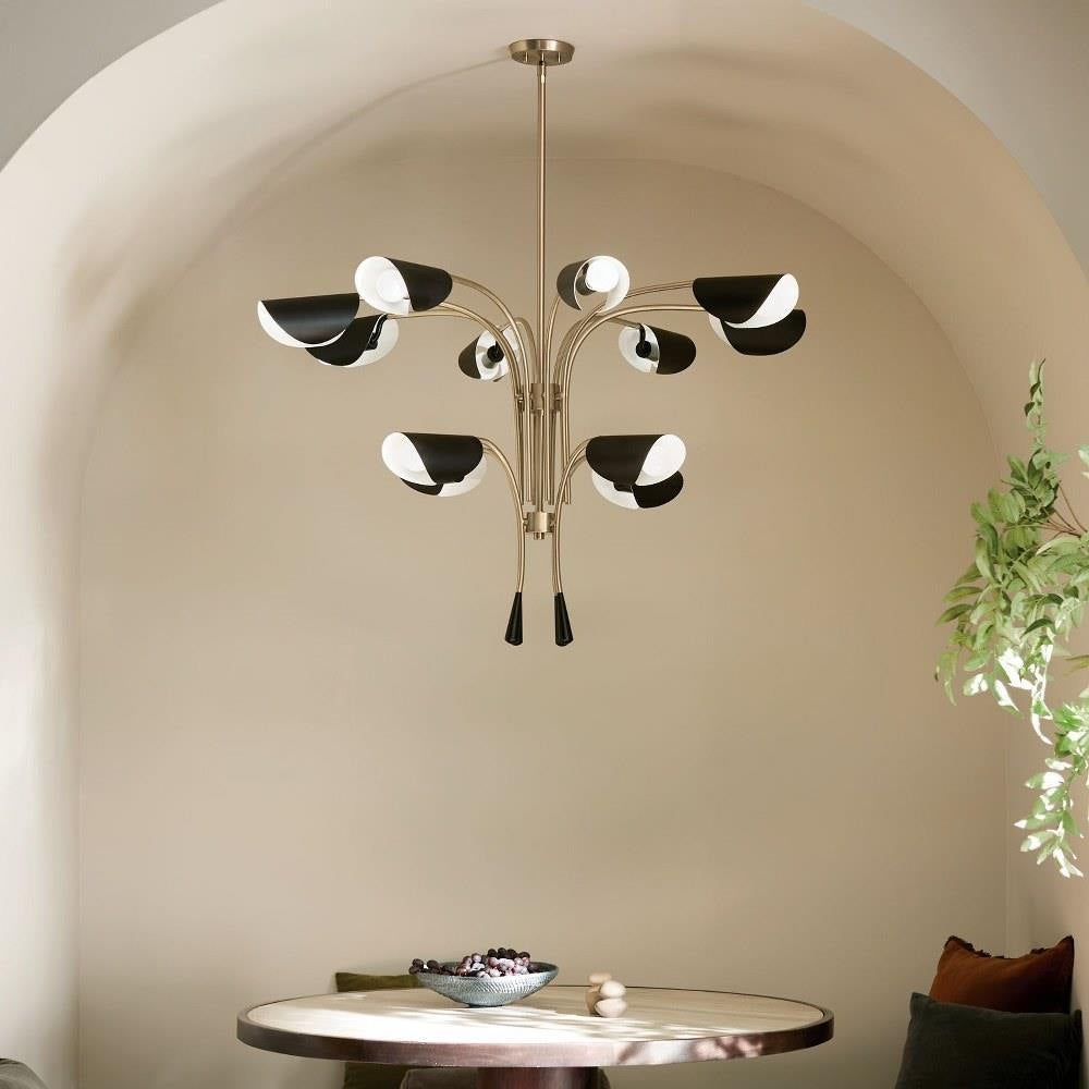 Kichler Lighting - 52561CPZBK - Arcus - 12 Light Chandelier-29 Inches Tall and 46.25 Inches Wide