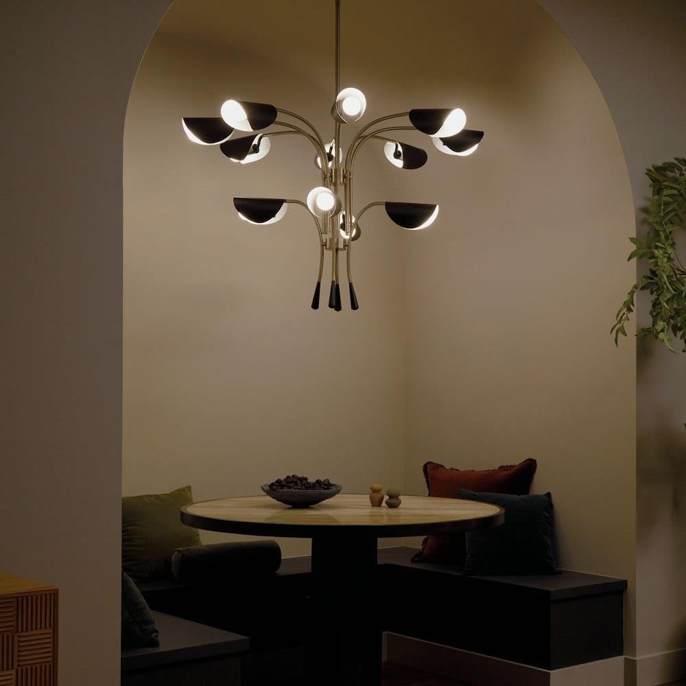 Kichler Lighting - 52561CPZBK - Arcus - 12 Light Chandelier-29 Inches Tall and 46.25 Inches Wide