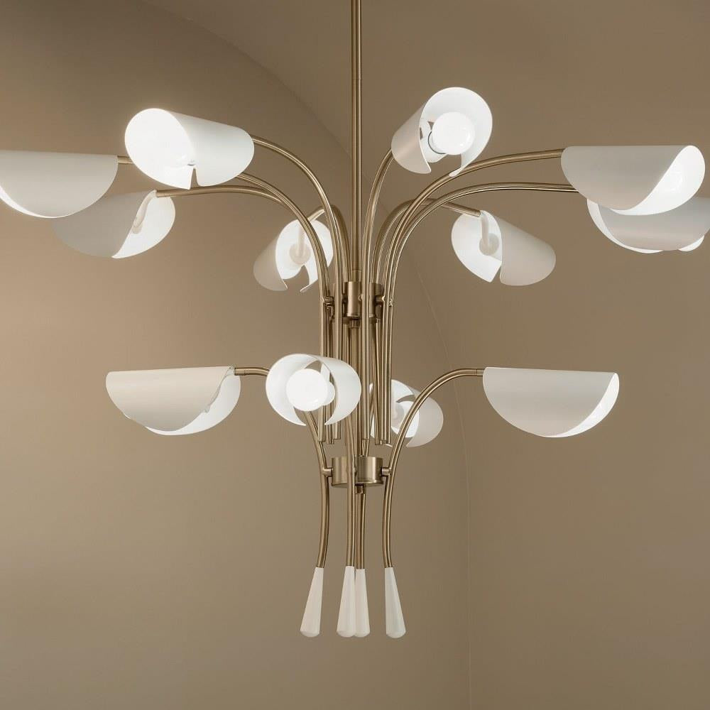 Kichler Lighting - 52561CPZBK - Arcus - 12 Light Chandelier-29 Inches Tall and 46.25 Inches Wide