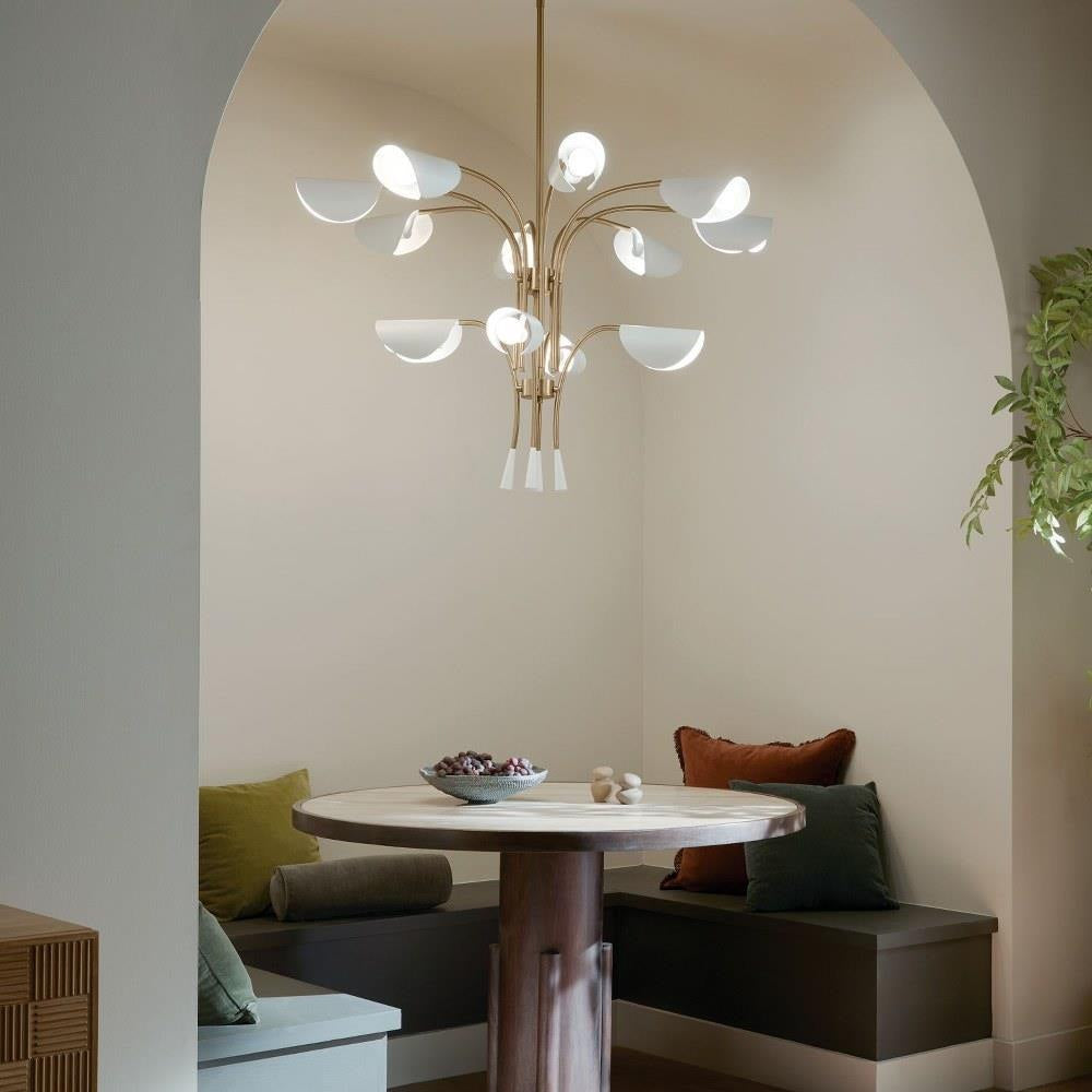 Kichler Lighting - 52561CPZBK - Arcus - 12 Light Chandelier-29 Inches Tall and 46.25 Inches Wide