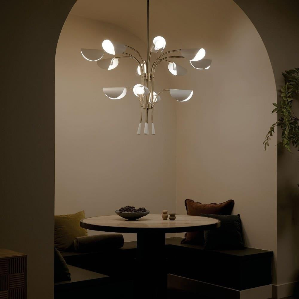 Kichler Lighting - 52561CPZBK - Arcus - 12 Light Chandelier-29 Inches Tall and 46.25 Inches Wide