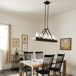Kichler Lighting - 43491 - Colerne - 5 Light Linear Chandelier - with Lodge/Country/Rustic inspirations - 21 inches tall by 10.75 inches wide