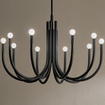 Kichler Lighting - 52551BK - Odensa - 10 Light Chandelier-27.25 Inches Tall and 40.25 Inches Wide