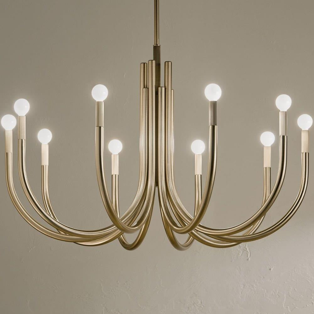 Kichler Lighting - 52551BK - Odensa - 10 Light Chandelier-27.25 Inches Tall and 40.25 Inches Wide