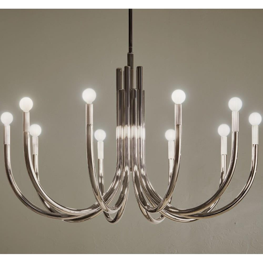 Kichler Lighting - 52551BK - Odensa - 10 Light Chandelier-27.25 Inches Tall and 40.25 Inches Wide