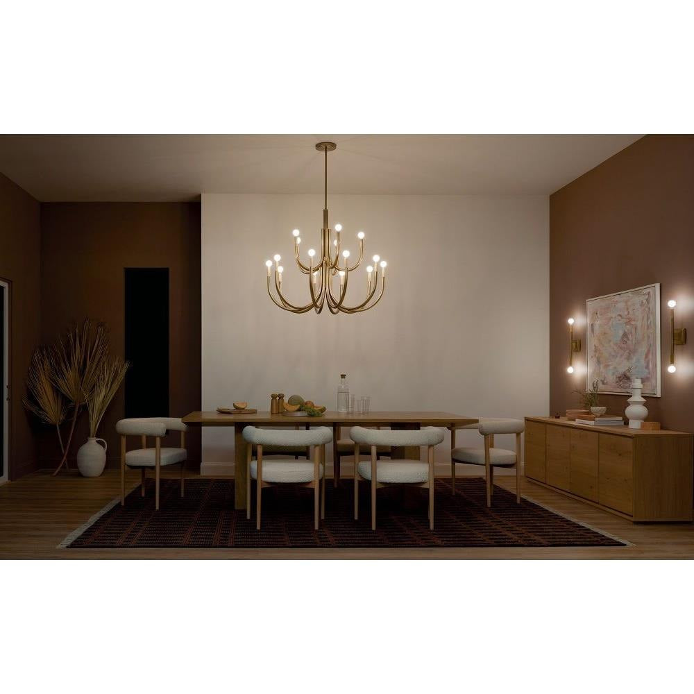 Kichler Lighting - 52552 - Odensa - 15 Light Chandelier-35.75 Inches Tall and 40.25 Inches Wide