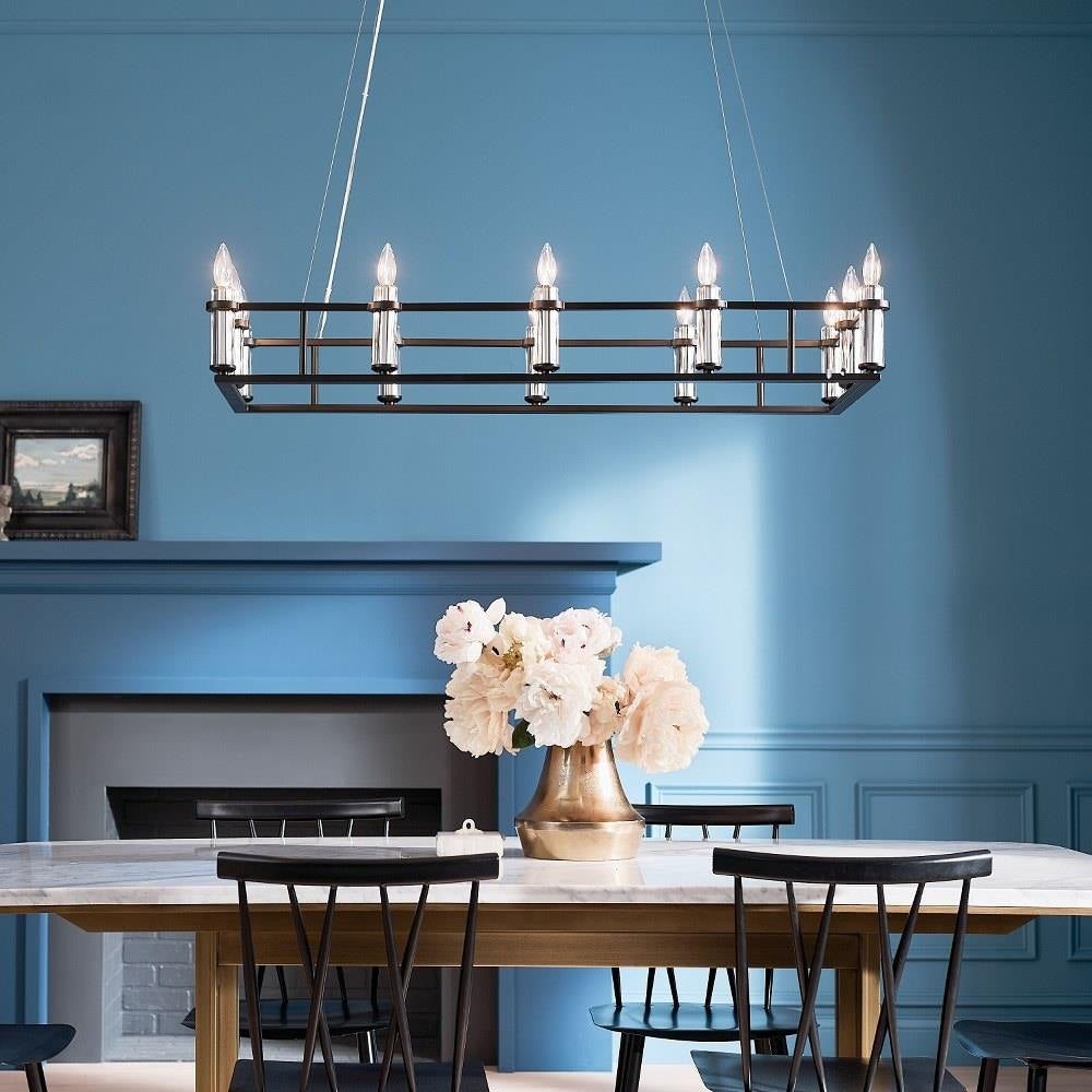 Kichler Lighting - 52492BK - Rosalind - 12 Light Chandelier In Traditional Style-6.5 Inches Tall and 17 Inches Wide