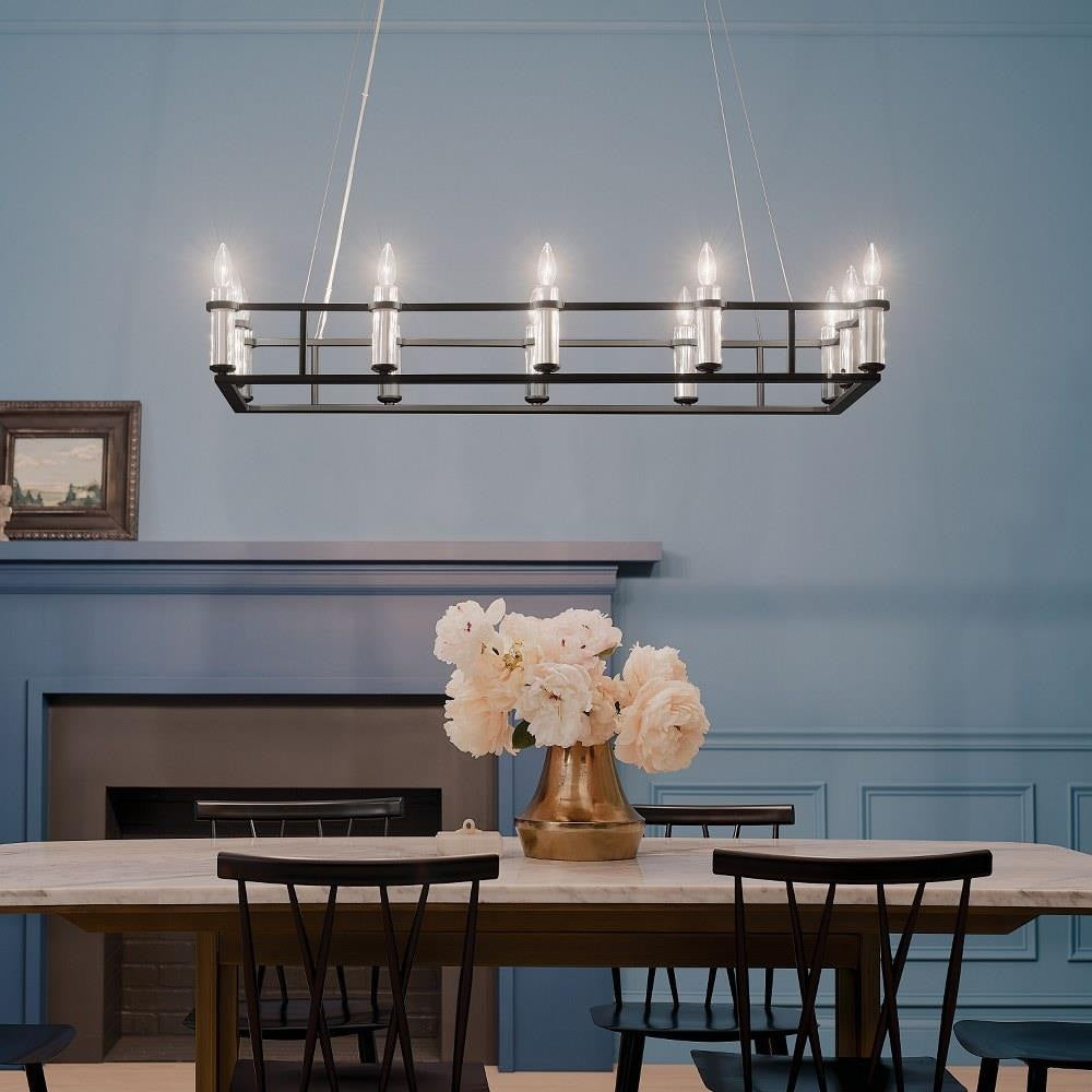 Bailey Street Home - 147-BEL-4964789 - Hitchings Leaze - 12 Light Chandelier In Traditional Style-6.5 Inches Tall and 17 Inches Wide