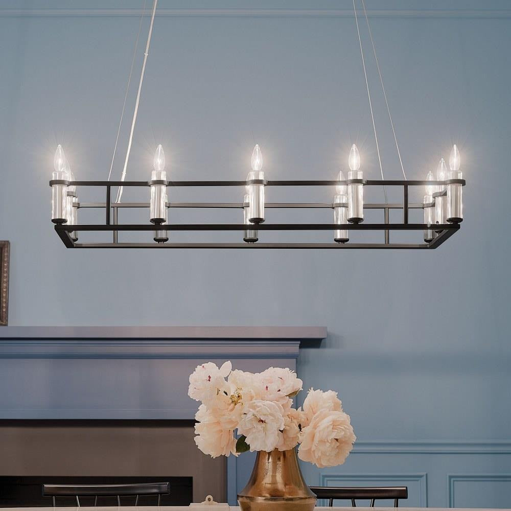 Kichler Lighting - 52492BK - Rosalind - 12 Light Chandelier In Traditional Style-6.5 Inches Tall and 17 Inches Wide