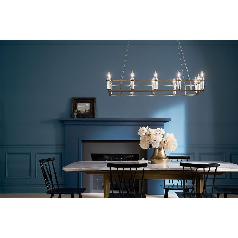 Kichler Lighting - 52492BK - Rosalind - 12 Light Chandelier In Traditional Style-6.5 Inches Tall and 17 Inches Wide