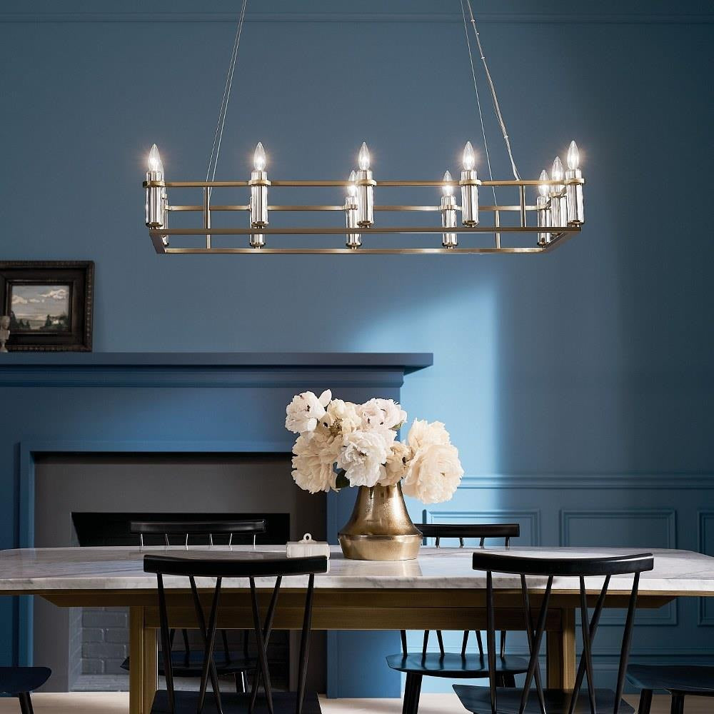 Kichler Lighting - 52492BK - Rosalind - 12 Light Chandelier In Traditional Style-6.5 Inches Tall and 17 Inches Wide