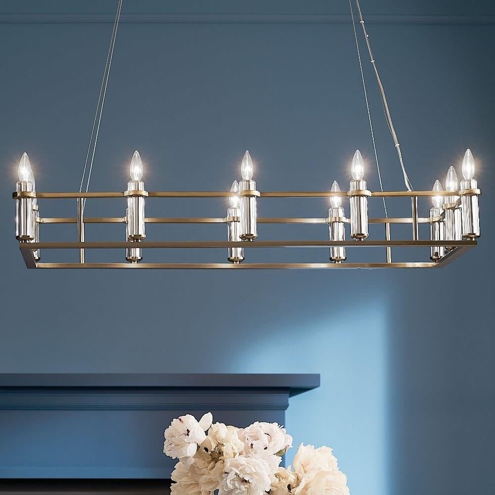 Kichler Lighting - 52492BK - Rosalind - 12 Light Chandelier In Traditional Style-6.5 Inches Tall and 17 Inches Wide